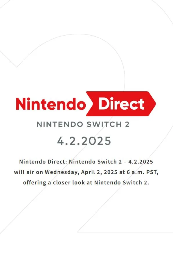 Nintendo Switch 2 Direct chính thức ra mắt – Thời gian và ngày xác nhận