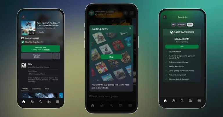 Xbox app sẽ sớm cho phép mua game và chơi từ xa trên web