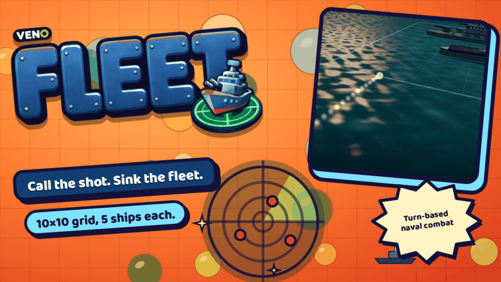 VENO Fleet torpedo running across the sea on desktop
