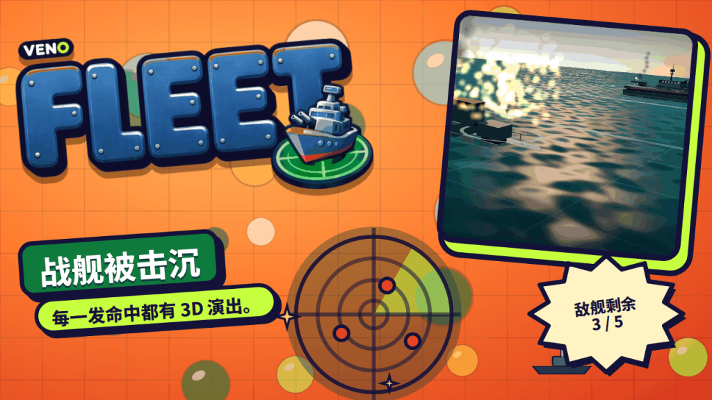 VENO Fleet 战舰被直击后爆炸