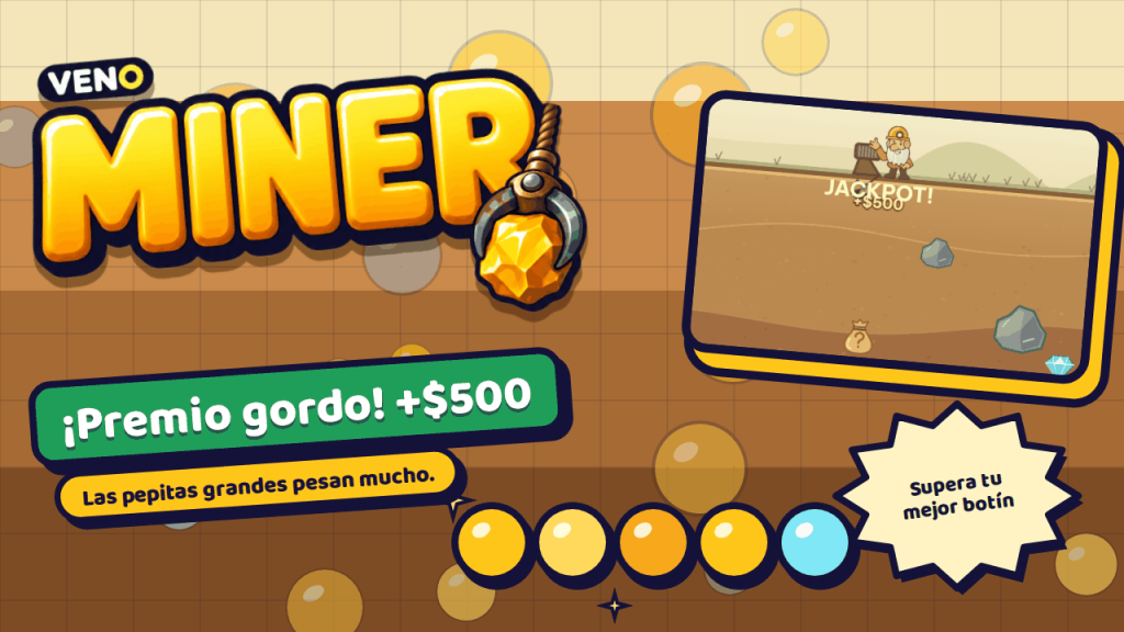 Momento de premio gordo en VENO Miner