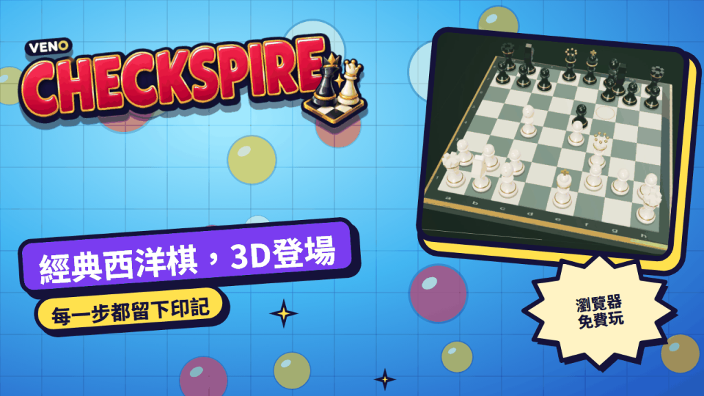 開局階段的3D棋盤,騎士與主教正在出動