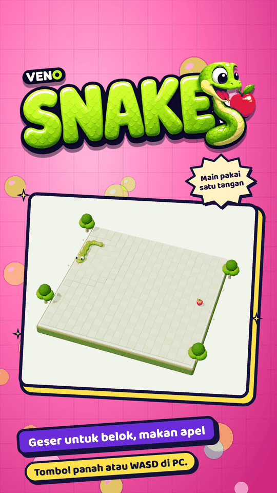 VENO Snake di HP saat awal ronde klasik