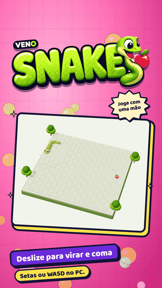 VENO Snake no celular no início de uma partida clássica