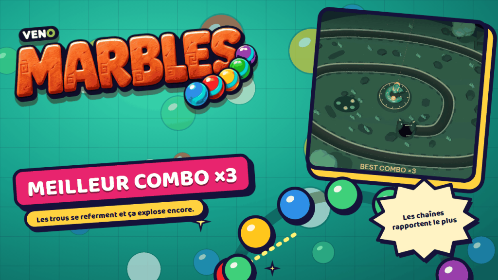 Niveau de VENO Marble sur ordinateur après un combo
