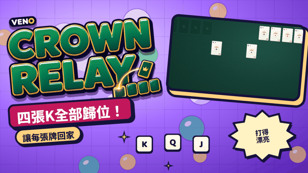 牌局結束時四張K都已回到收牌區