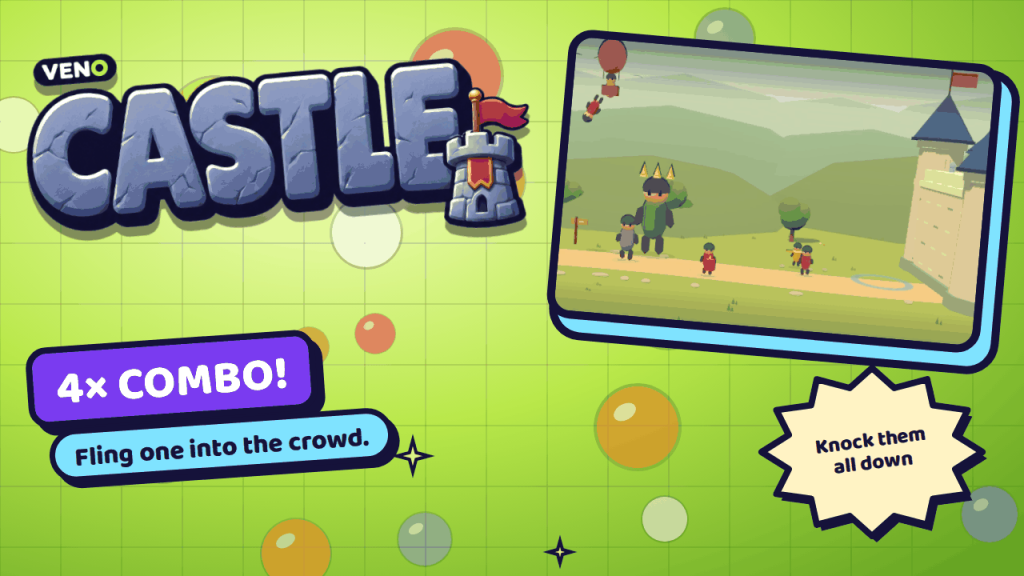 A giant, a hot-air balloon and a flying soldier during a 4× combo