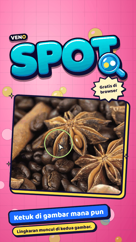 VENO Spot di ponsel dengan perbedaan pertama sudah ditandai