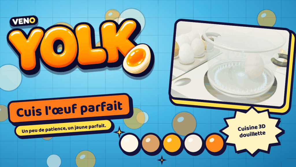 Boîte à œufs à côté d'une casserole en verre où un œuf cuit sur une flamme bleue