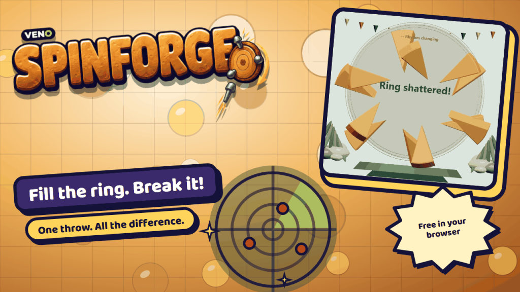 The wooden ring breaks into pieces with the message Ring shattered!