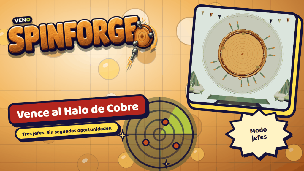 El jefe Halo de Cobre gira lleno de hojas clavadas