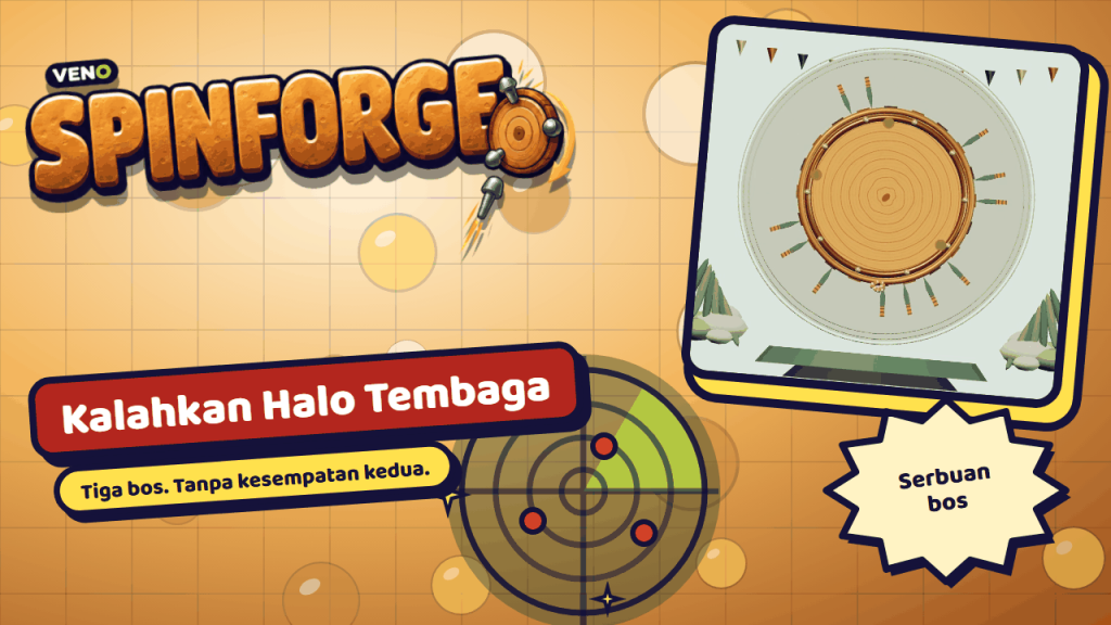 Bos Halo Tembaga berputar penuh bilah