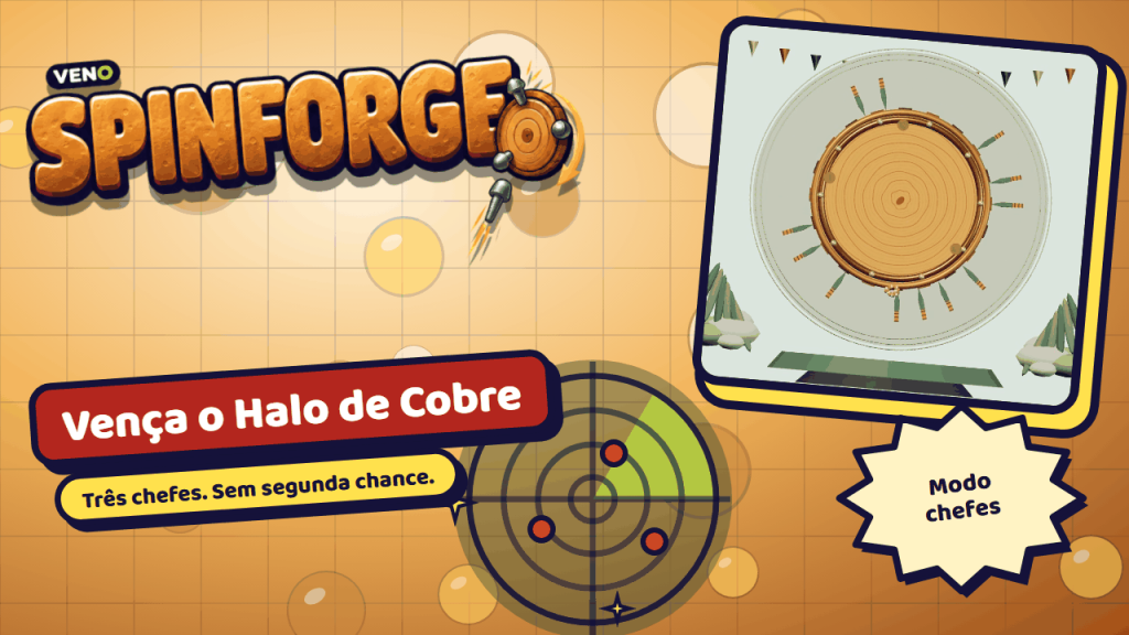 O chefe Halo de Cobre gira cheio de lâminas presas