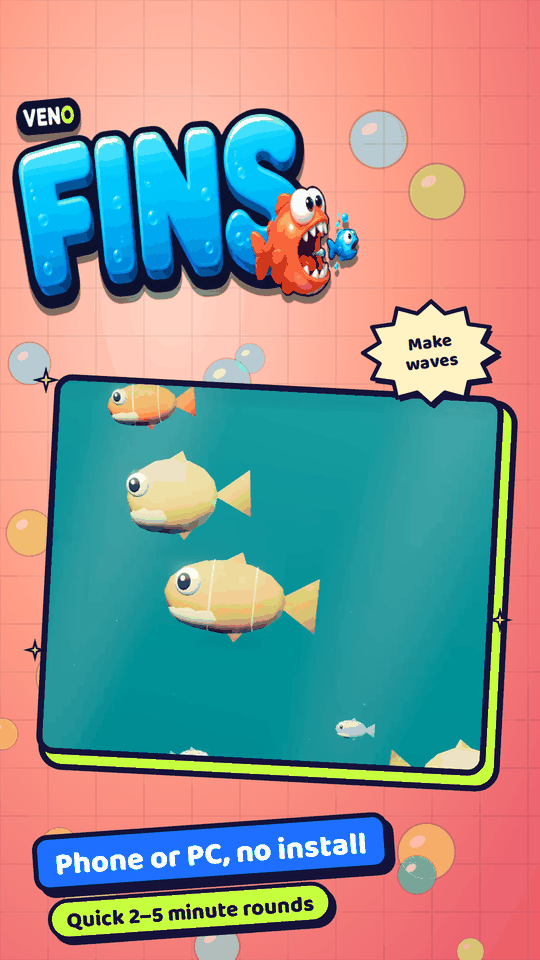 The player fish chasing prey during a ×3 combo