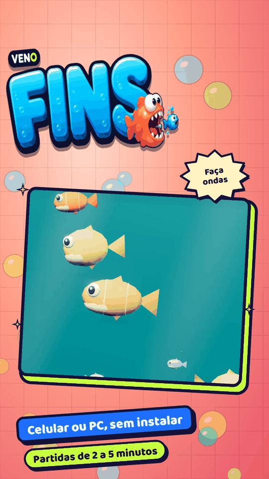 O peixe do jogador caçando presas durante um combo ×3